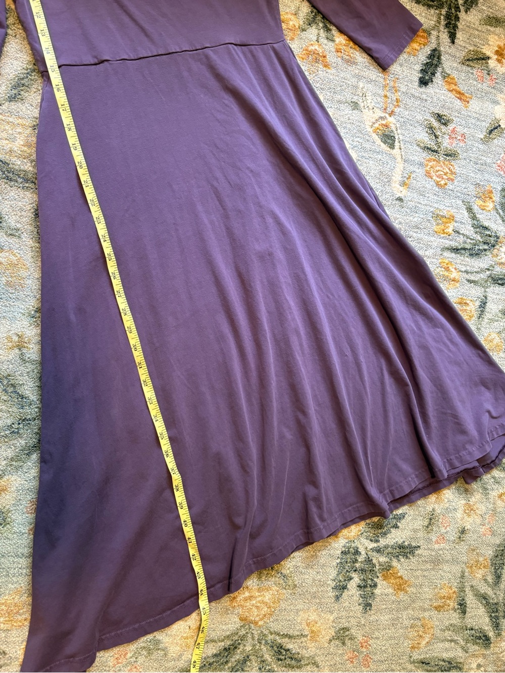 Pact Organic Cotton Twist Back Midi Dress L Pockets Sustainable - Picture 2 of 7